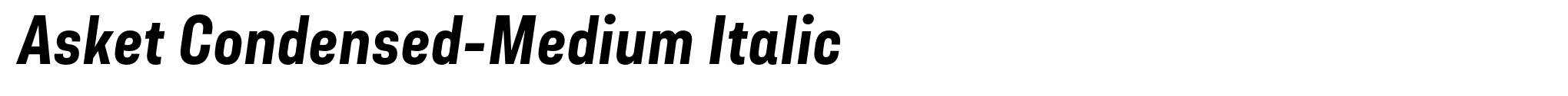 Asket Condensed-Medium Italic image